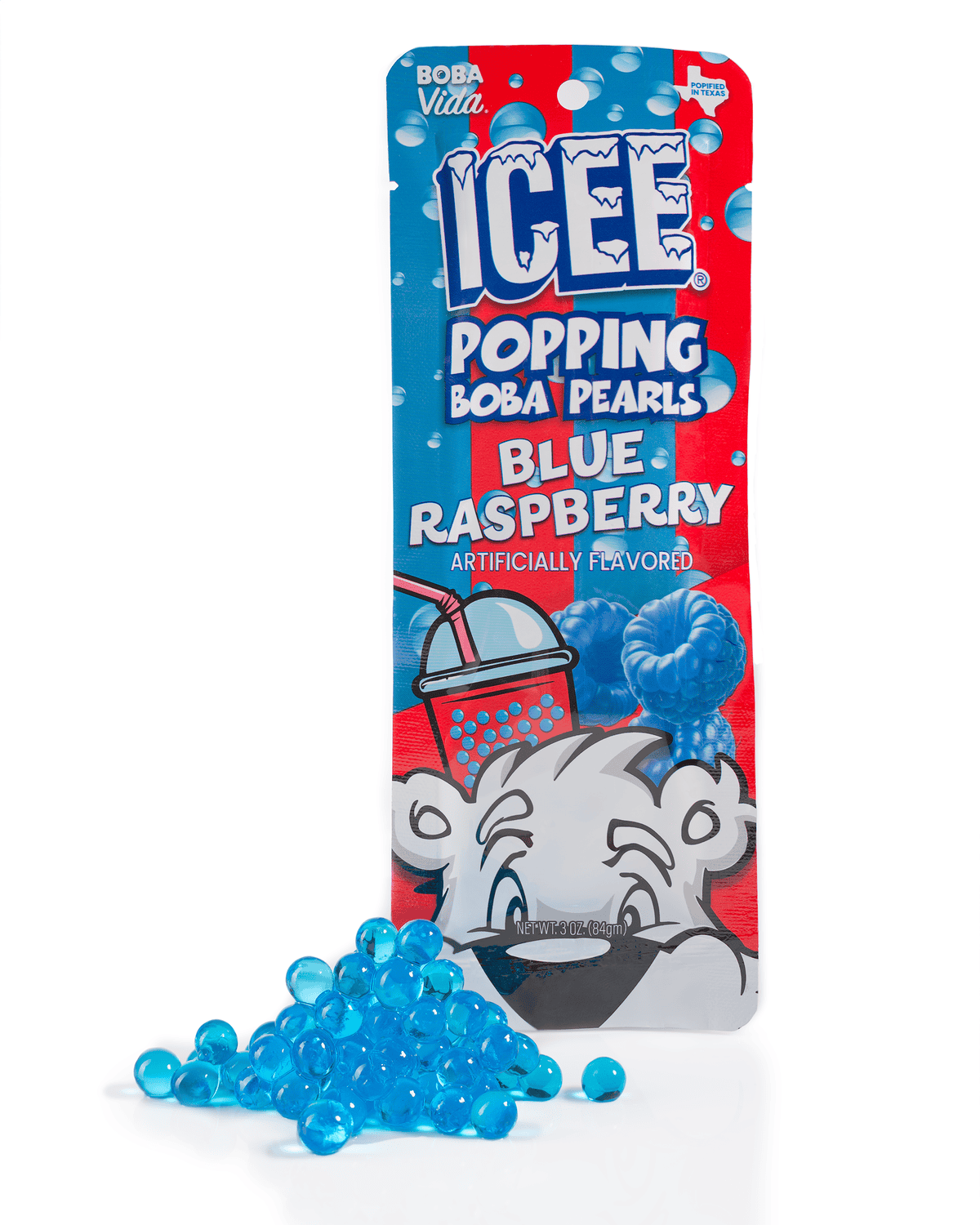ICEE Blue Raspberry Popping Pearls #Icee #IceePoppingBoba #PoppingBoba #BobaPearls #redcherrybobba #blueraspberrybobba #BobaVida