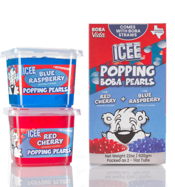 ICEE Popping Pearls Tubs #Icee #IceePoppingBoba #PoppingBoba #BobaPearls #redcherrybobba #blueraspberrybobba #BobaVida