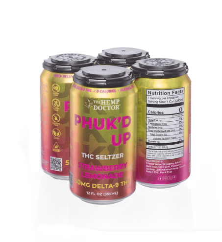 THC Drink Seltzers #MyFeelGoodsDrink #PhukdUp #StrawberryLemonadeSeltzer #THCseltzers #drinkseltzers